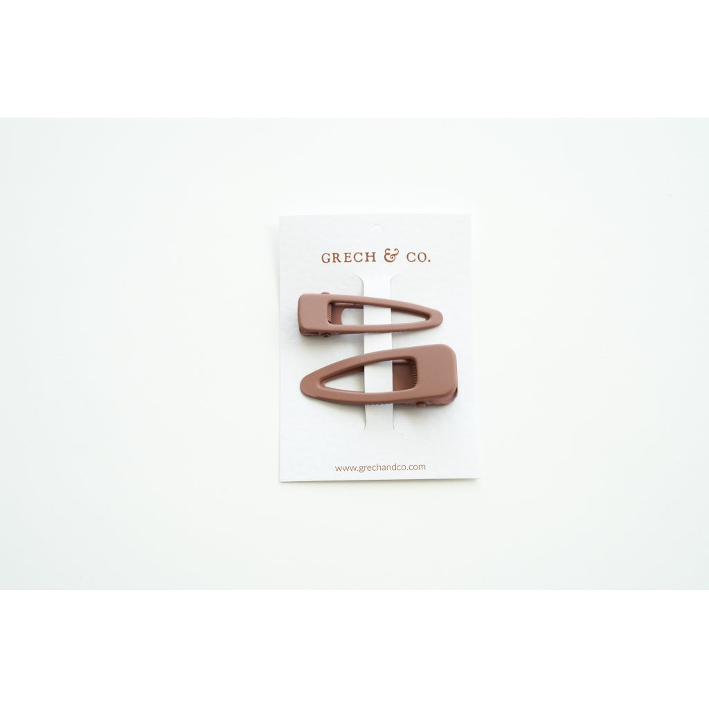 GRECH & CO plaukų segtukų rinkinys Matte Clips – BURLWOOD