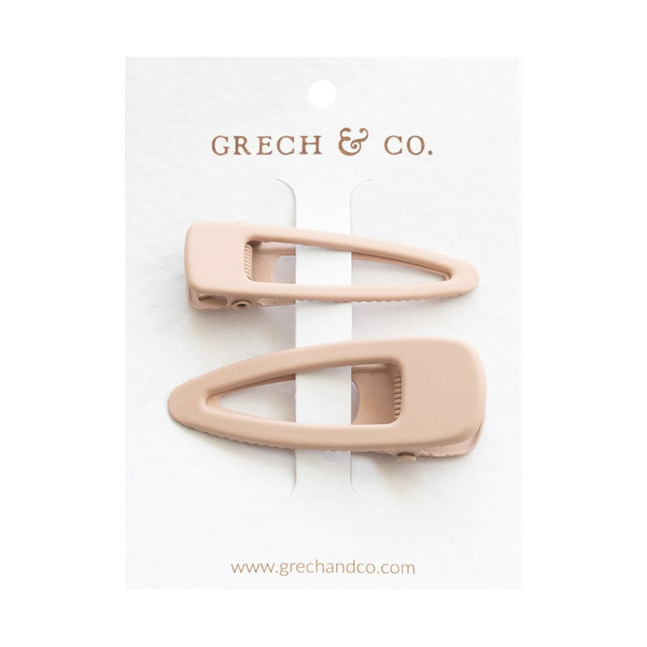 GRECH & CO plaukų segtukų rinkinys Matte Clips – SHELL