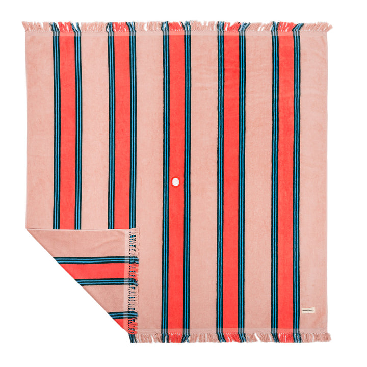 Business & Pleasure paplūdimio ir pikniko pledas – BISTRO DUSTY PINK STRIPE