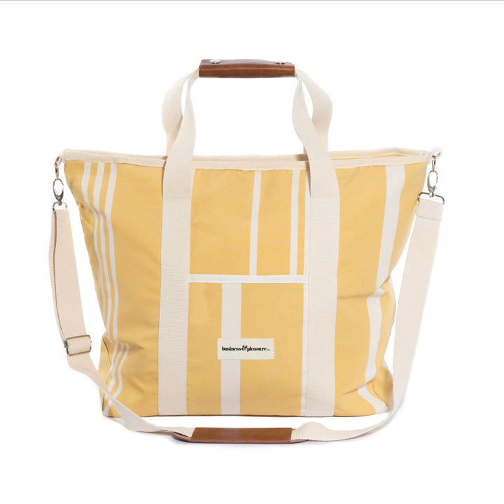 Business & Pleasure Tote šaltkrepšis – VINTAGE YELLOW STRIPE