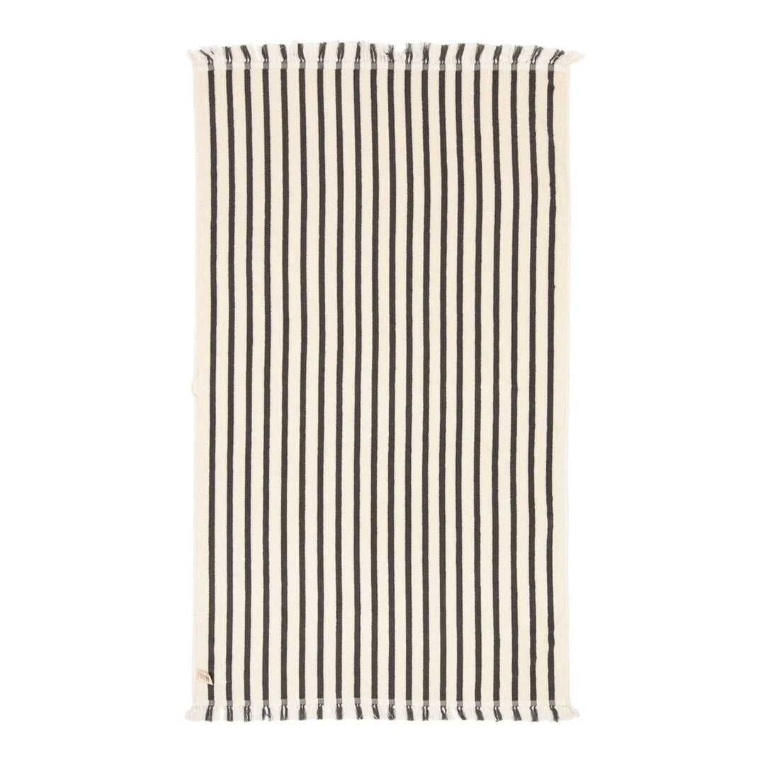 Business &amp; Pleasure paplūdimio rankšluostis – MONACO BLACK STRIPE