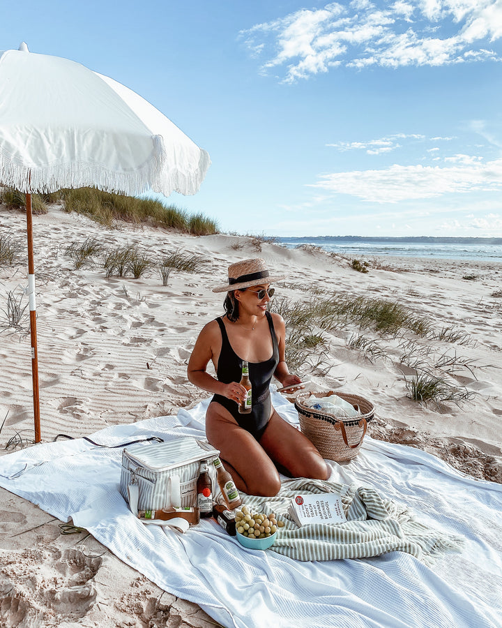 Business & Pleasure paplūdimio skėtis nuo saulės – ANTIQUE WHITE