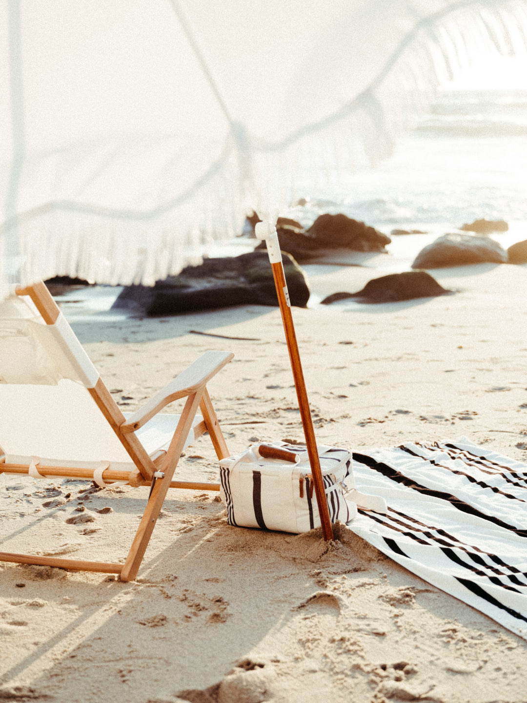 Business & Pleasure paplūdimio skėtis nuo saulės – ANTIQUE WHITE