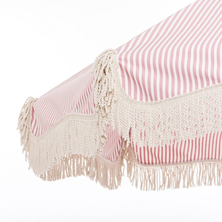 Business & Pleasure paplūdimio skėtis nuo saulės – PREMIUM LAURENS PINK STRIPE