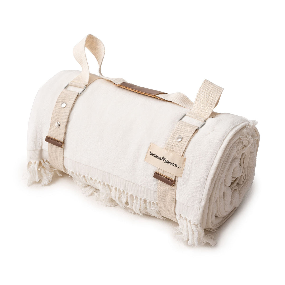 Business & Pleasure paplūdimio ir pikniko pledas – ANTIQUE WHITE
