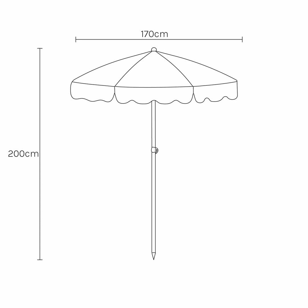 SUNNYLiFE paplūdimio skėtis nuo saulės – MARINE