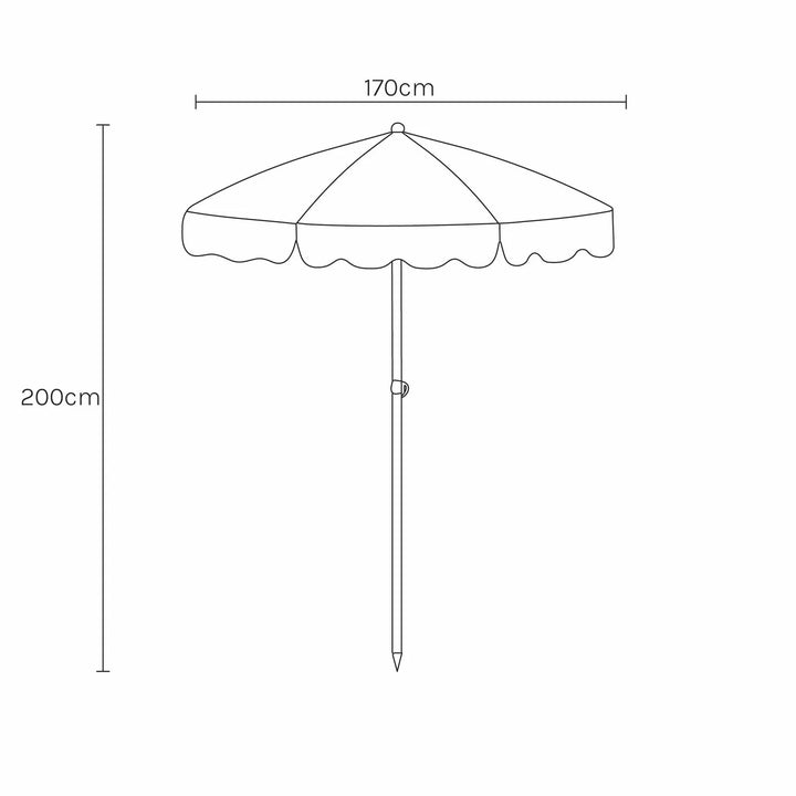SUNNYLiFE paplūdimio skėtis nuo saulės – MARINE