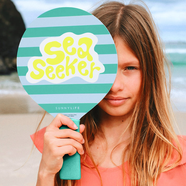 SUNNYLiFE  vaikiškos paplūdimio teniso raketės  – SEA SEEKER DIP DYE