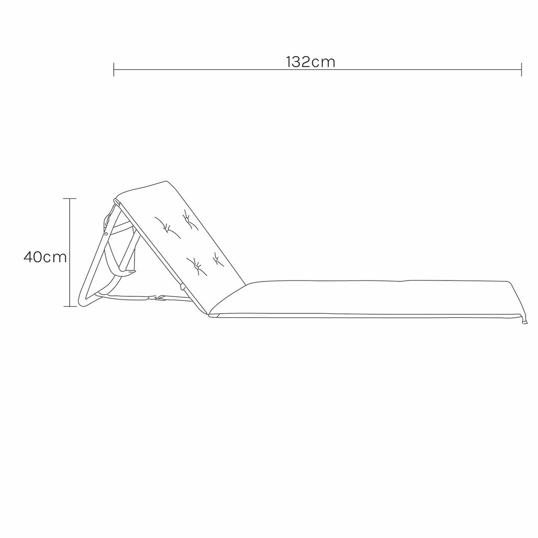 SUNNYLiFE paplūdimio gultas – MANGO BAY GOLDEN MUSTARD STRIPE