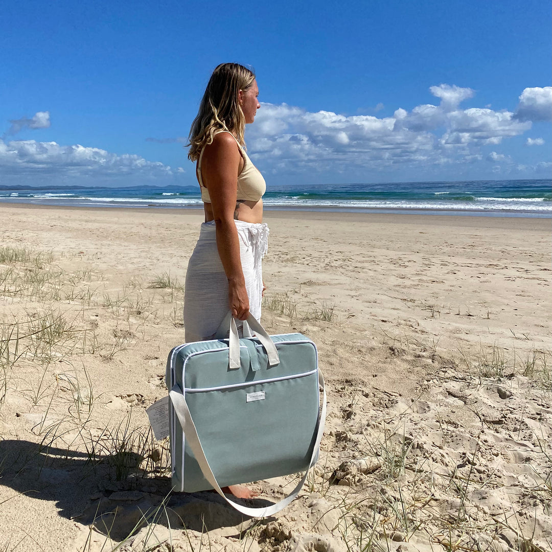 SUNNYLiFE paplūdimio kėdė Folding – SEA SAGE