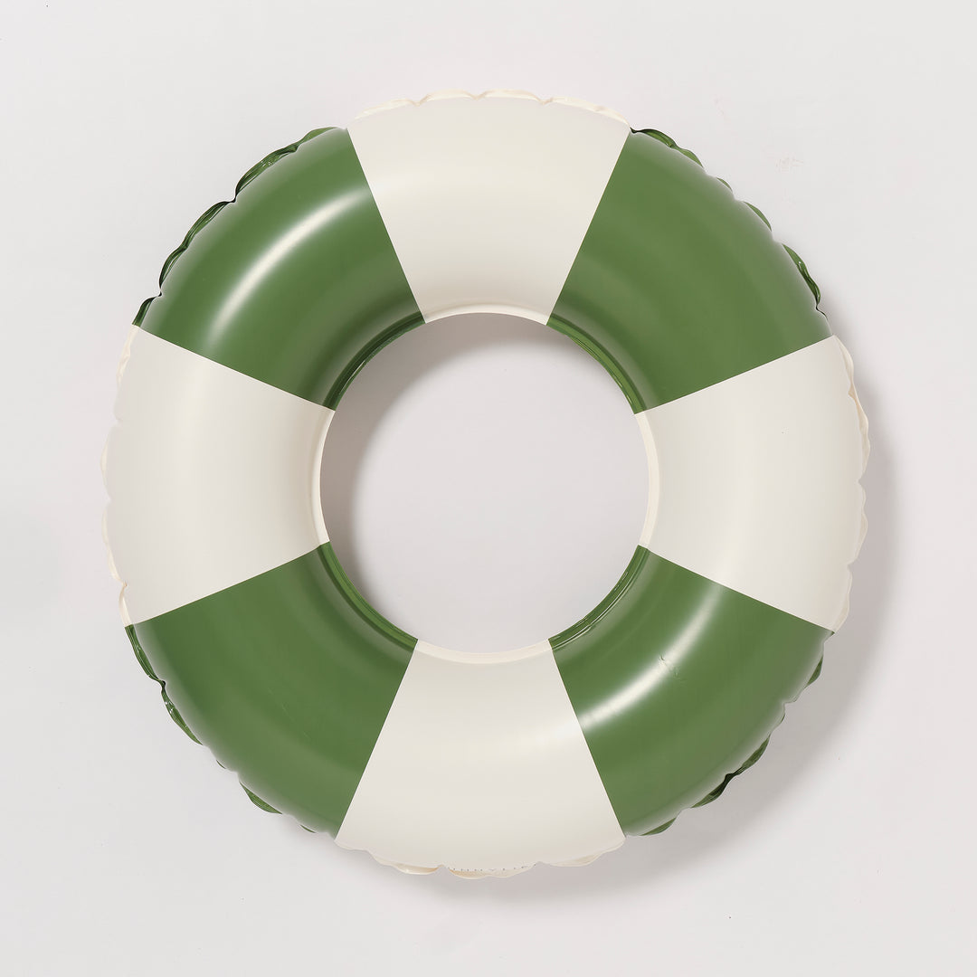 SUNNYLiFE pripučiamas plaukimo ratas – OLIVE STRIPE