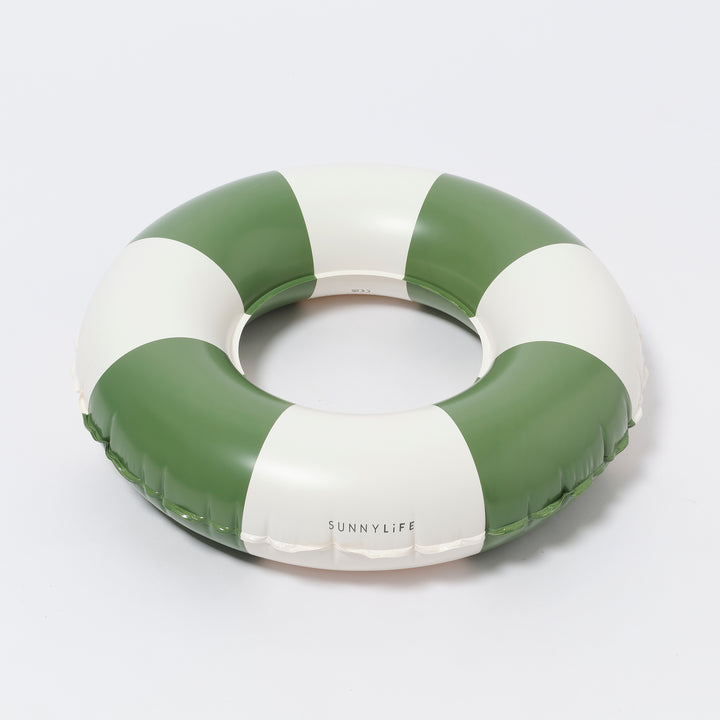 SUNNYLiFE pripučiamas plaukimo ratas – OLIVE STRIPE