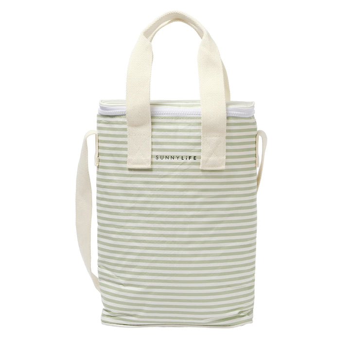 SUNNYLiFE gėrimų šaltkrepšis  – SEA SAGE STRIPE