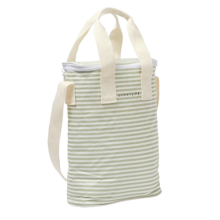 SUNNYLiFE gėrimų šaltkrepšis  – SEA SAGE STRIPE