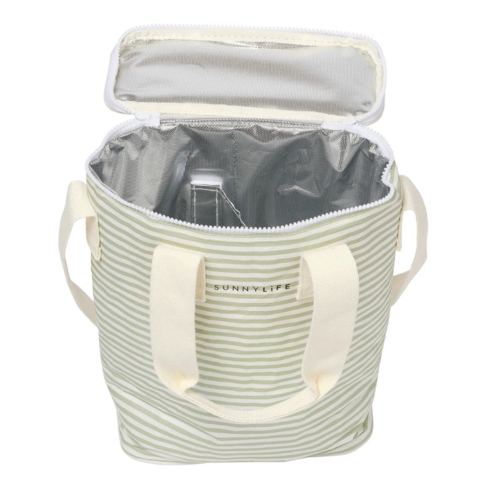 SUNNYLiFE gėrimų šaltkrepšis  – SEA SAGE STRIPE