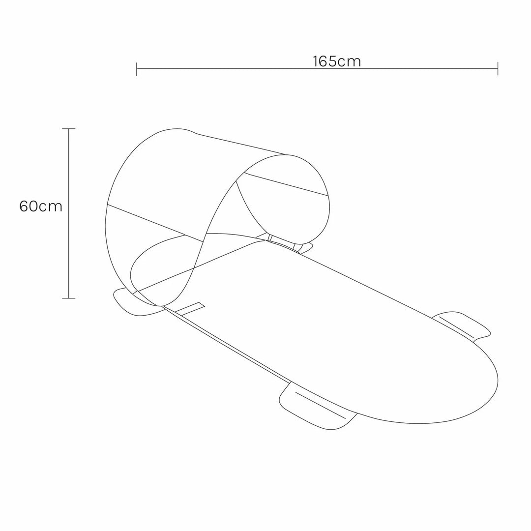 SUNNYLiFE paplūdimio pledas su stogeliu – LA PALMA SAGE STRIPE
