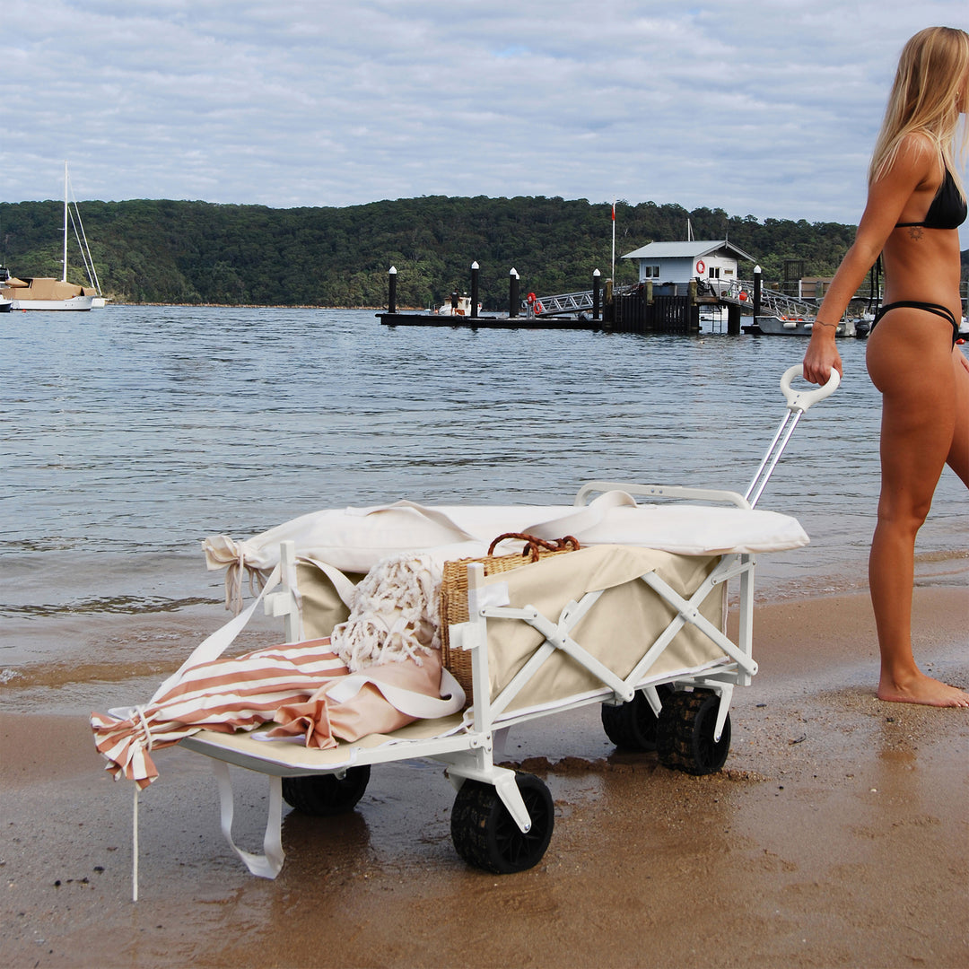 SUNNYLiFE  paplūdimio vežimėlis  – OYSTER