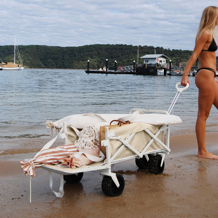 SUNNYLiFE  paplūdimio vežimėlis  – OYSTER