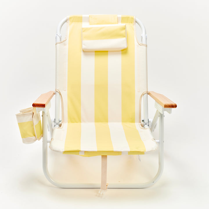 SUNNYLiFE paplūdimio kėdė Deluxe – LA MER LIMON STRIPE