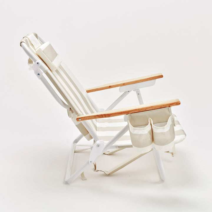 SUNNYLiFE paplūdimio kėdė Deluxe – OYSTER STRIPE