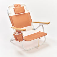 SUNNYLiFE paplūdimio kėdė Deluxe – TIERRA CLAY BLOCK