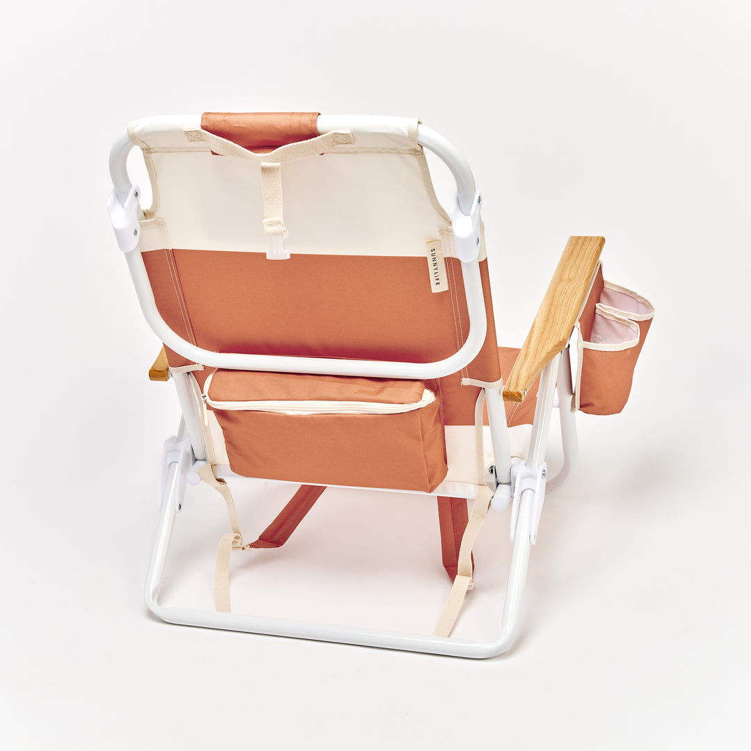 SUNNYLiFE paplūdimio kėdė Deluxe – TIERRA CLAY BLOCK