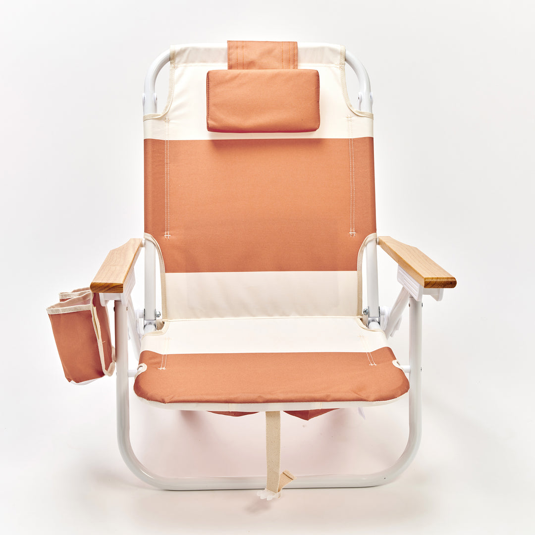 SUNNYLiFE paplūdimio kėdė Deluxe – TIERRA CLAY BLOCK