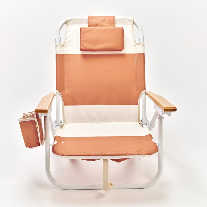 SUNNYLiFE paplūdimio kėdė Deluxe – TIERRA CLAY BLOCK