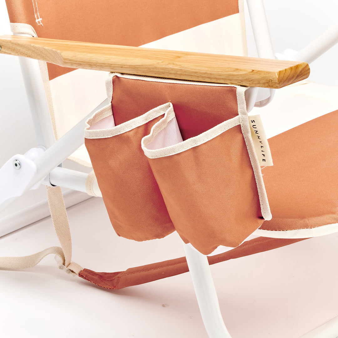 SUNNYLiFE paplūdimio kėdė Deluxe – TIERRA CLAY BLOCK