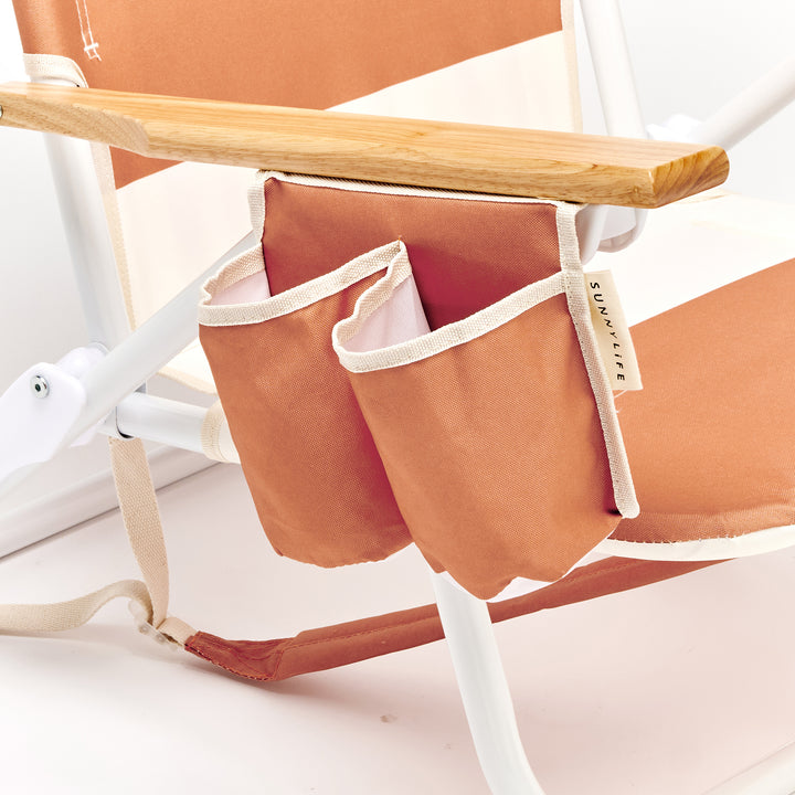 SUNNYLiFE paplūdimio kėdė Deluxe – TIERRA CLAY BLOCK