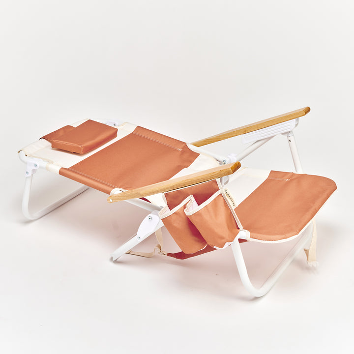 SUNNYLiFE paplūdimio kėdė Deluxe – TIERRA CLAY BLOCK