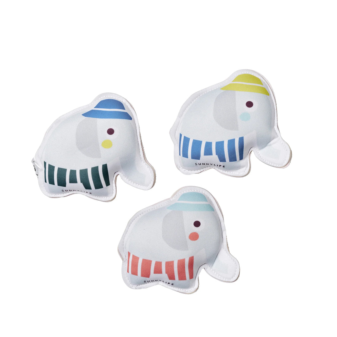 SUNNYLiFE nardymo žaislai – ELI THE ELEPHANT SET OF 3