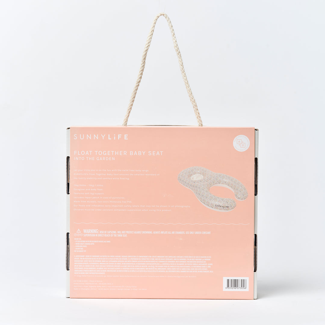 SUNNYLiFE  dvigubas pripučiamas plaukimo ratas – INTO THE GARDEN DITSY FLORAL
