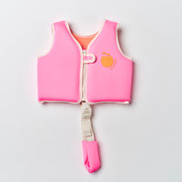 SUNNYLiFE plaukimo liemenė (2 – 3 m.)  – POPPY THE PEACH NEON PINK