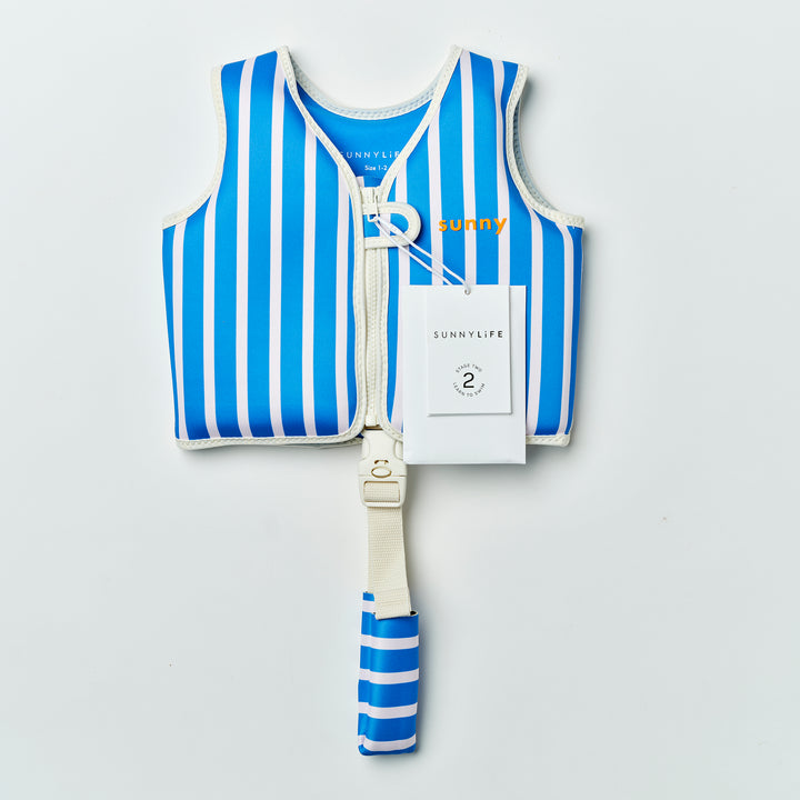 SUNNYLiFE plaukimo liemenė (1 – 2 m.)  – TINO THE TIGER BLUE