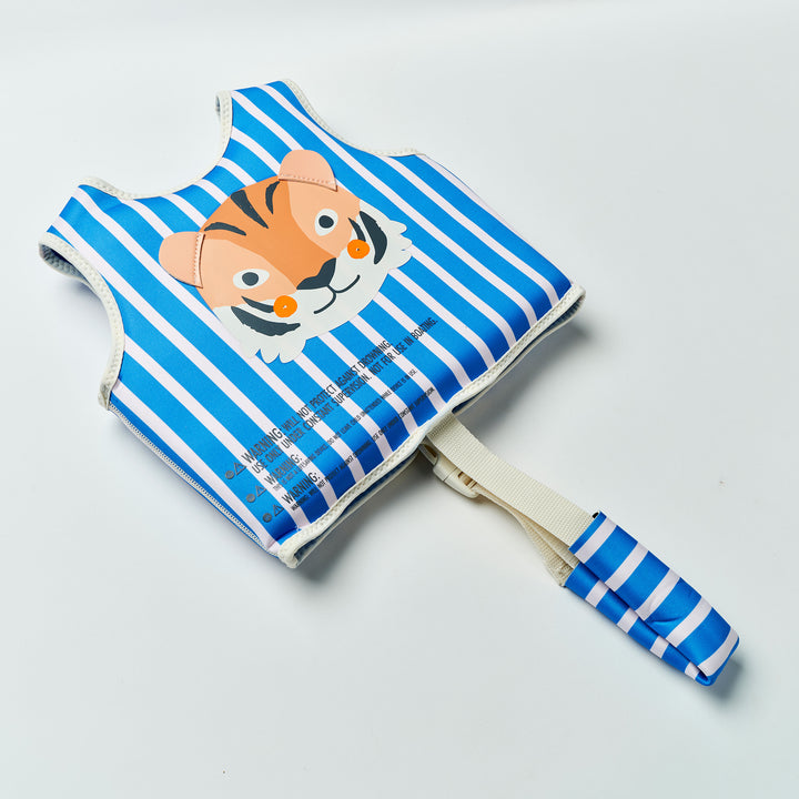 SUNNYLiFE plaukimo liemenė (1 – 2 m.)  – TINO THE TIGER BLUE