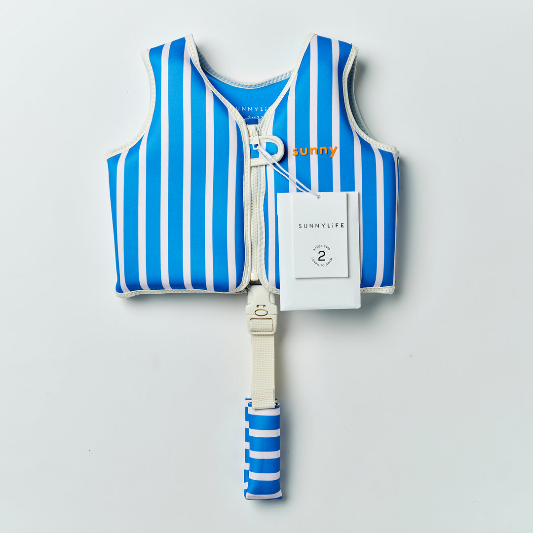 SUNNYLiFE plaukimo liemenė (2 – 3 m.)  – TINO THE TIGER BLUE