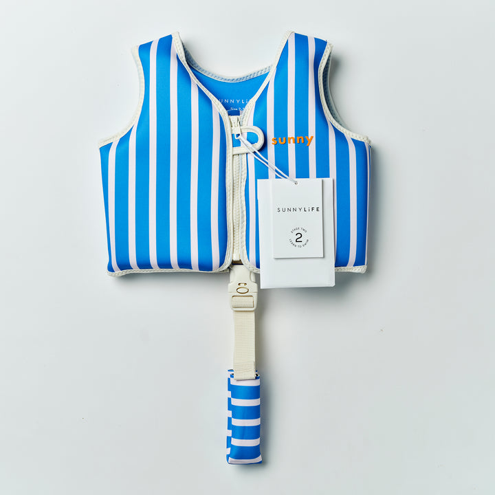 SUNNYLiFE plaukimo liemenė (2 – 3 m.)  – TINO THE TIGER BLUE