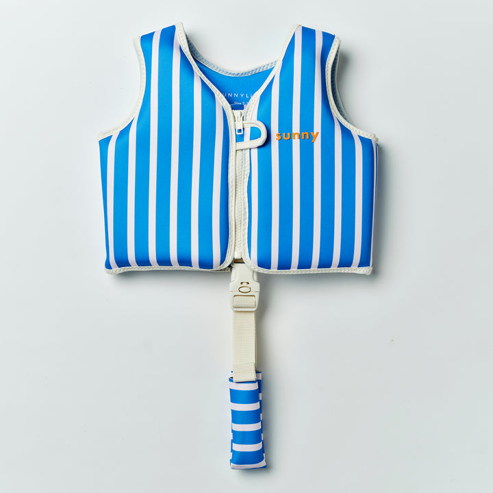 SUNNYLiFE plaukimo liemenė (2 – 3 m.)  – TINO THE TIGER BLUE