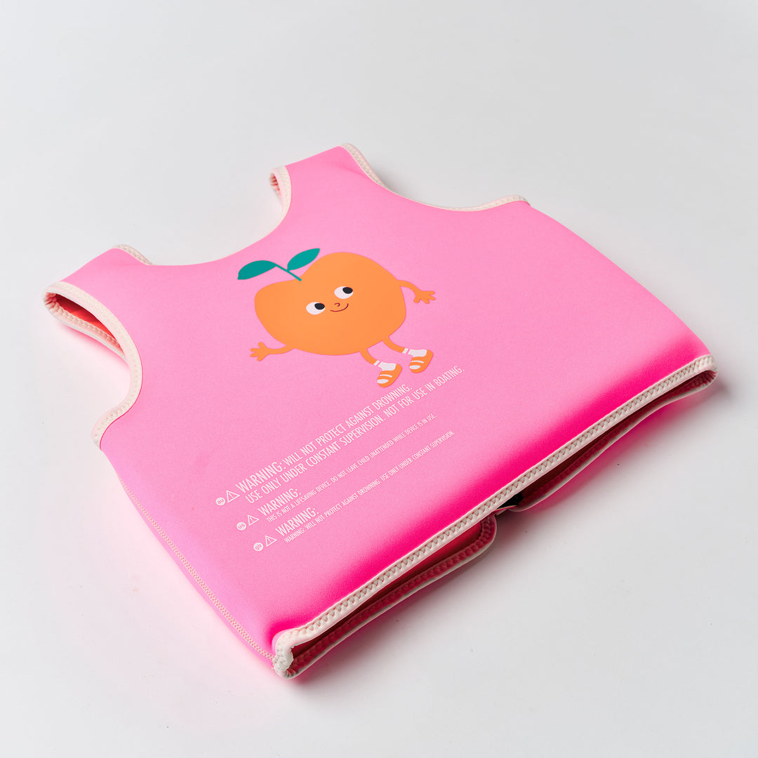 SUNNYLiFE plaukimo liemenė (3 - 6 m.)  – POPPY THE PEACH NEON PINK