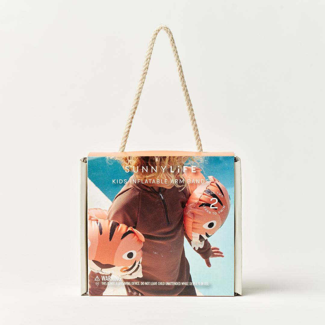 SUNNYLiFE pripučiamos plaukimo rankovės – TINO THE TIGER CLAY