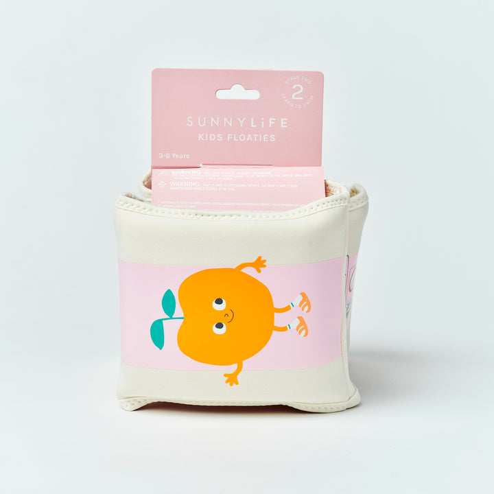 SUNNYLiFE plaukimo rankovės – POPPY THE PEACH PINK STRIPE