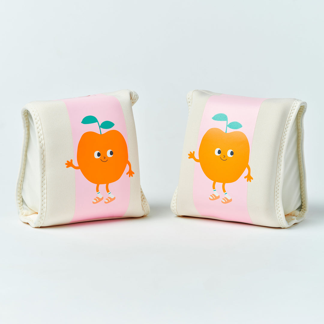 SUNNYLiFE plaukimo rankovės – POPPY THE PEACH PINK STRIPE