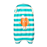 SUNNYLiFE pripučiama plaukimo lenta  – POPPY THE PEACH GREEN STRIPE
