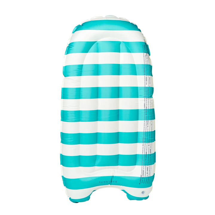 SUNNYLiFE pripučiama plaukimo lenta  – POPPY THE PEACH GREEN STRIPE