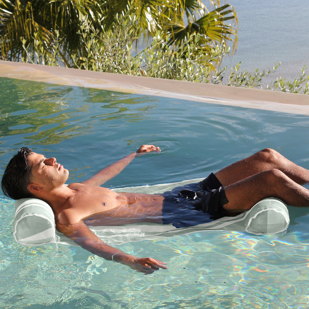 SUNNYLiFE pripučiamas hamakas  – SEAGRASS STRIPE