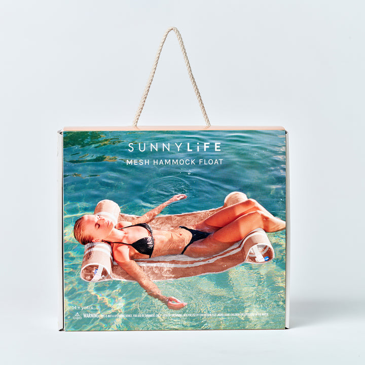 SUNNYLiFE pripučiamas hamakas  – TIERRA CLAY STRIPE