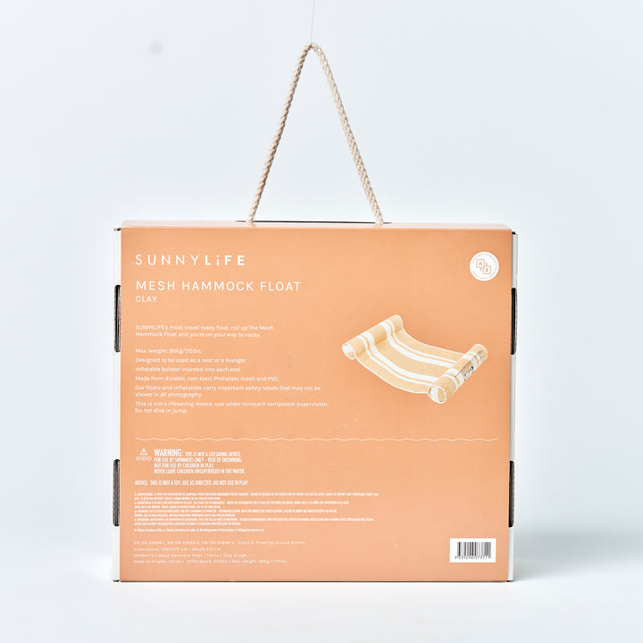 SUNNYLiFE pripučiamas hamakas  – TIERRA CLAY STRIPE