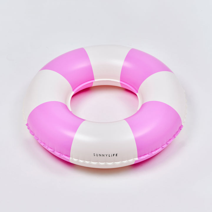 SUNNYLiFE pripučiamas plaukimo ratas – MAGENTA STRIPE