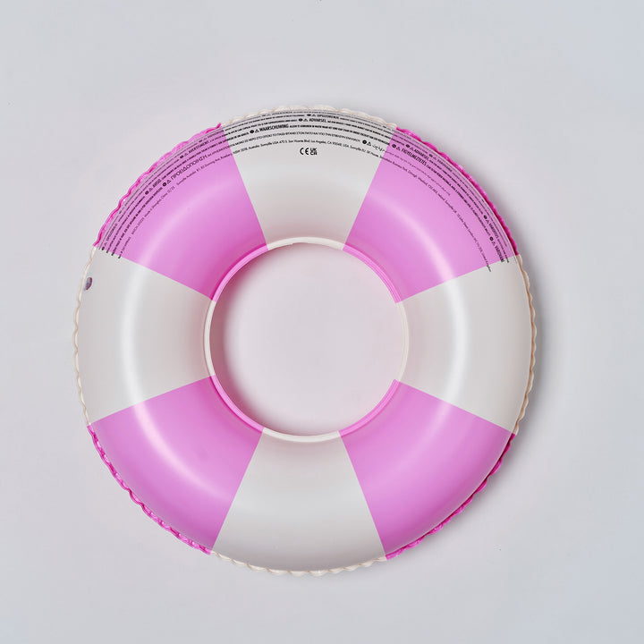 SUNNYLiFE pripučiamas plaukimo ratas – MAGENTA STRIPE